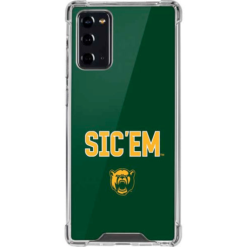 Baylor University Sic Em Green Galaxy Note20 5G Clear Case