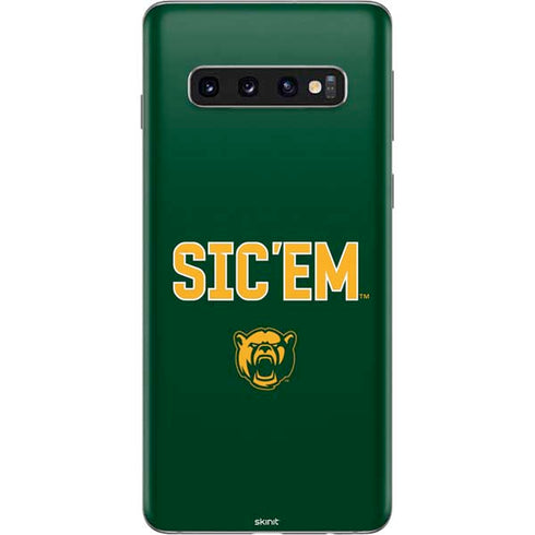 Baylor University Sic Em Green Galaxy S10 Skin