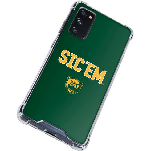 Baylor University Sic Em Green Galaxy S20 FE Clear Case