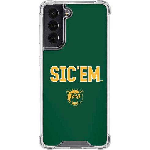 Baylor University Sic Em Green Galaxy S22 Clear Case