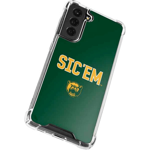 Baylor University Sic Em Green Galaxy S22 Plus Clear Case
