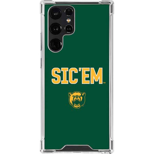 Baylor University Sic Em Green Galaxy S22 Ultra Clear Case