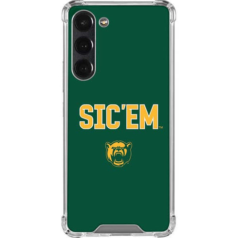 Baylor University Sic Em Green Galaxy S23 Plus Clear Case