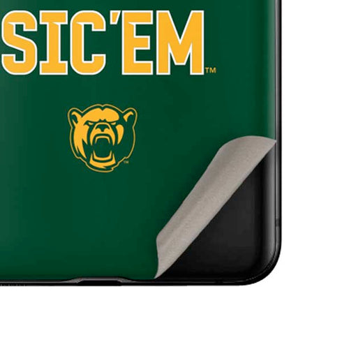 Baylor University Sic Em Green Galaxy Z Flip Skin
