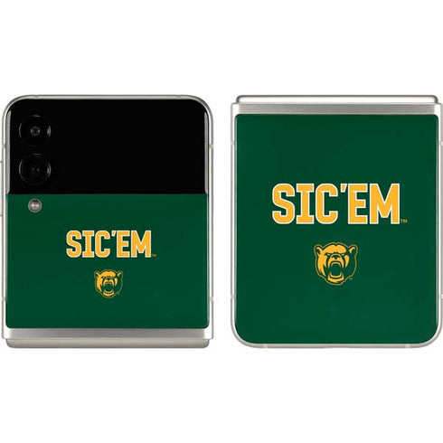 Baylor University Sic Em Green Galaxy Z Flip3 5G Skin