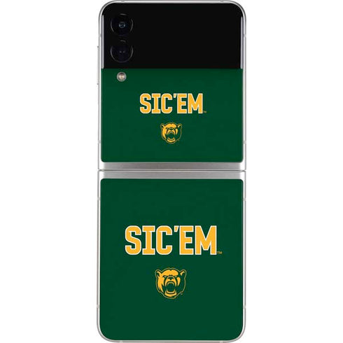 Baylor University Sic Em Green Galaxy Z Flip3 5G Skin