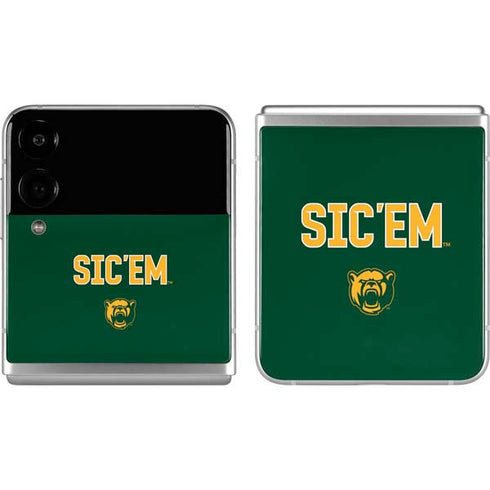 Baylor University Sic Em Green Galaxy Z Flip4 5G Skin