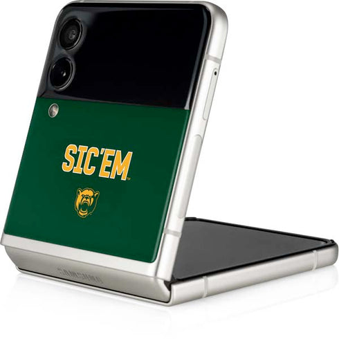 Baylor University Sic Em Green Galaxy Z Flip4 5G Skin