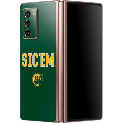 Baylor University Sic Em Green Galaxy Z Fold2 5G Skin