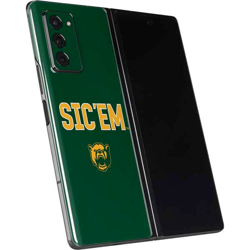 Baylor University Sic Em Green Galaxy Z Fold2 5G Skin