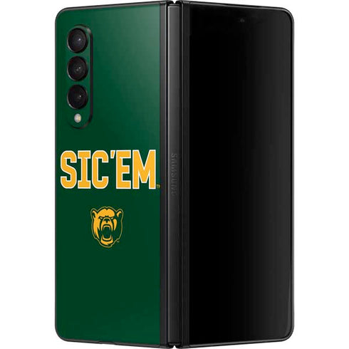 Baylor University Sic Em Green Galaxy Z Fold3 5G Skin