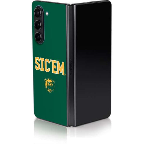 Baylor University Sic Em Green Galaxy Z Fold5 5G Skin