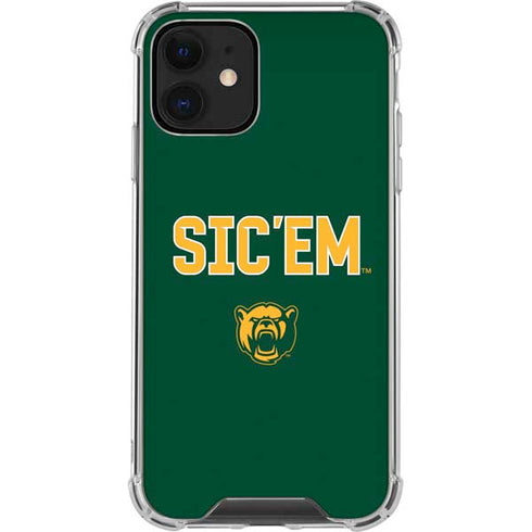 Baylor University Sic Em Green iPhone 12 Clear Case