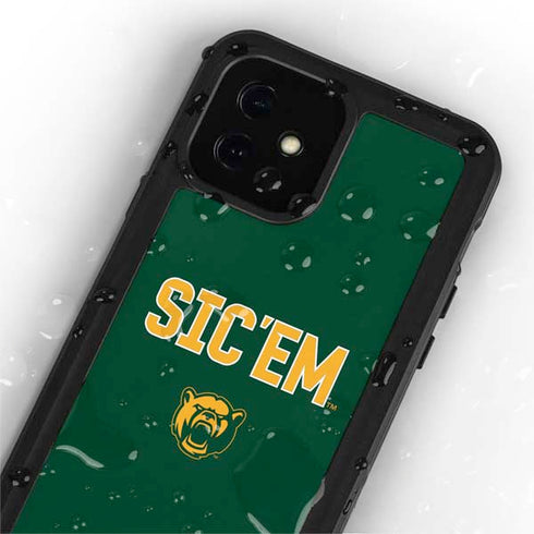 Baylor University Sic Em Green iPhone 12 Mini Waterproof Case