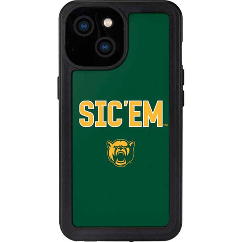 Baylor University Sic Em Green iPhone 13 Mini Waterproof Case