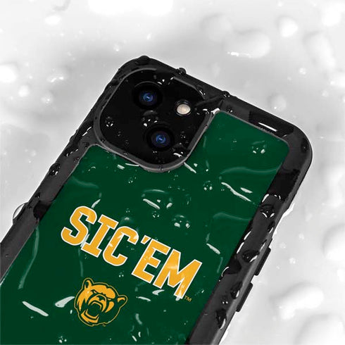 Baylor University Sic Em Green iPhone 13 Mini Waterproof Case