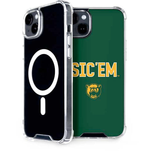 Baylor University Sic Em Green iPhone 15 Plus MagSafe Case