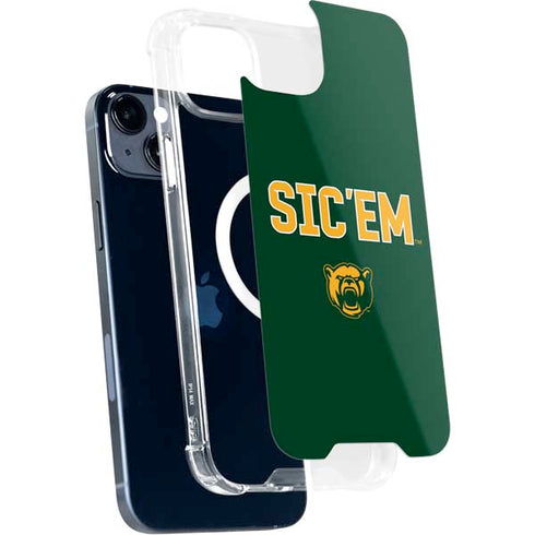 Baylor University Sic Em Green iPhone 15 Plus MagSafe Case