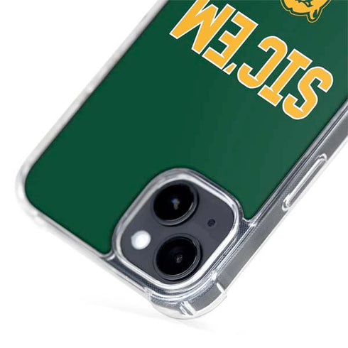 Baylor University Sic Em Green iPhone 15 Plus MagSafe Case