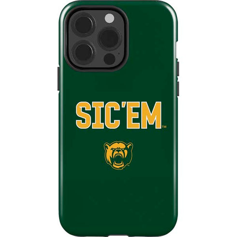 Baylor University Sic Em Green iPhone 14 Pro Impact Case