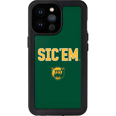 Baylor University Sic Em Green iPhone 14 Pro Max Waterproof Case