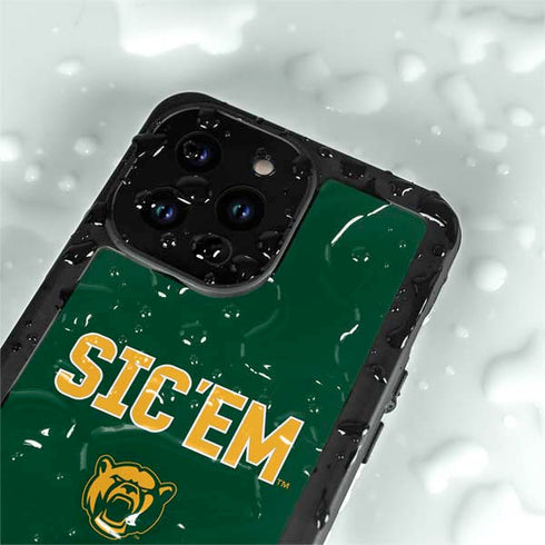 Baylor University Sic Em Green iPhone 14 Pro Max Waterproof Case