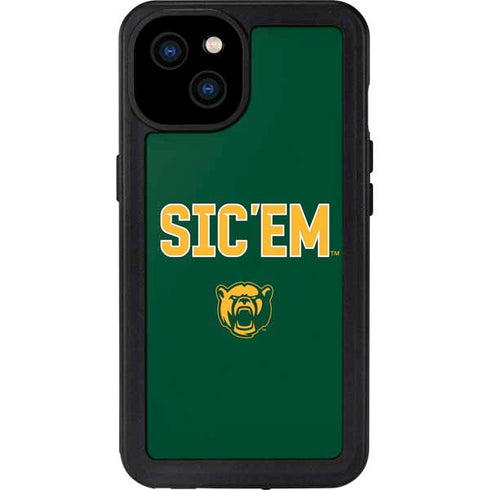 Baylor University Sic Em Green iPhone 15 Plus Waterproof Case