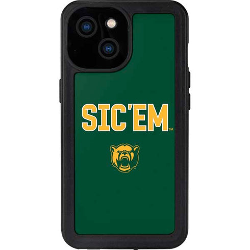 Baylor University Sic Em Green iPhone 15 Waterproof Case