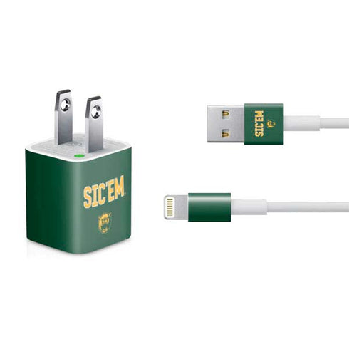 Baylor University Sic Em Green iPhone Charger (5W USB) Skin