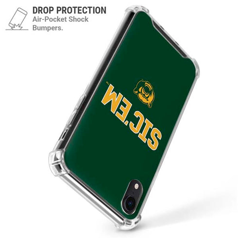 Baylor University Sic Em Green iPhone XR Clear Case