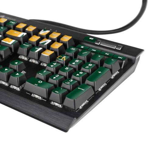 Baylor University Sic Em Green K95 RGB PLATINUM Mechanical Gaming Keyboard Skin
