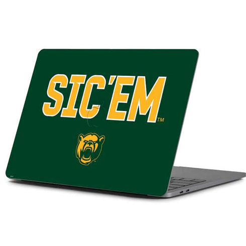 Baylor University Sic Em Green Apple MacBook Pro 13-inch Skin