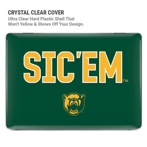 Baylor University Sic Em Green MacBook Pro 15in (2016-19) Case plus Skin