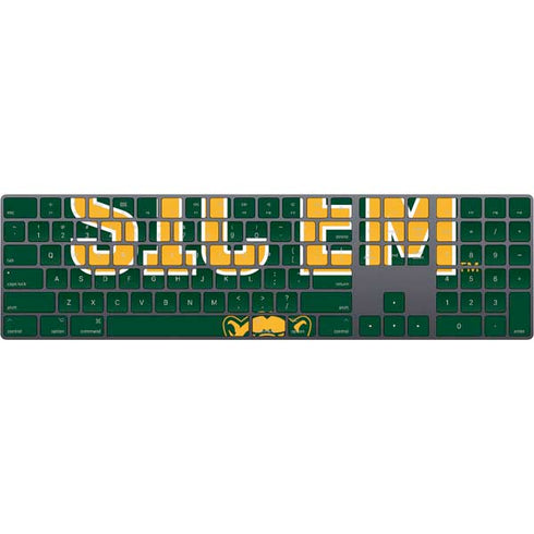 Baylor University Sic Em Green Magic Keyboard with Numeric Keypad Skin