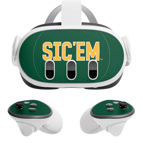Baylor University Sic Em Green Meta Quest 3 Skin