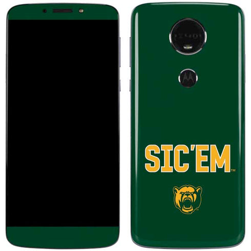 Baylor University Sic Em Green Moto E5 Plus Skin