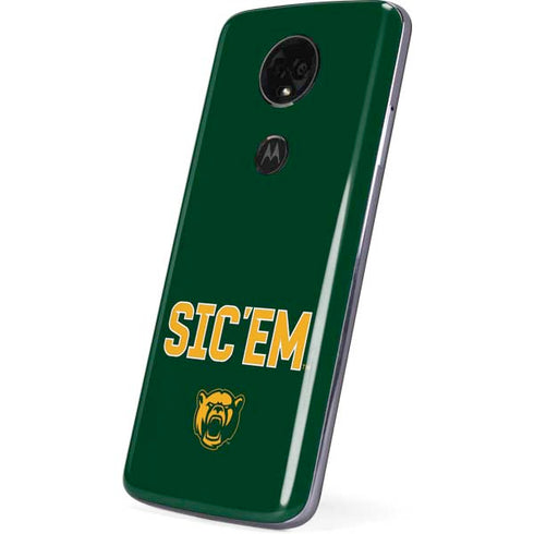 Baylor University Sic Em Green Moto E5 Plus Skin