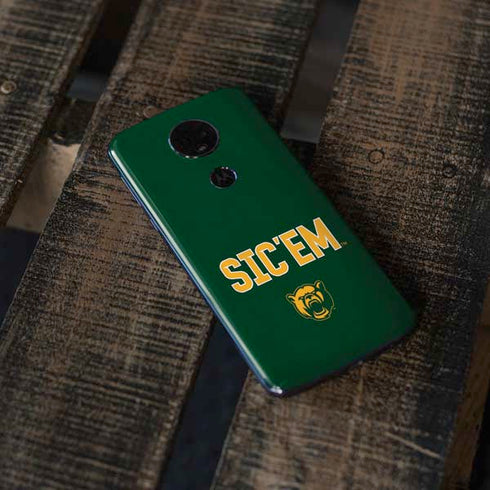 Baylor University Sic Em Green Moto E5 Plus Skin