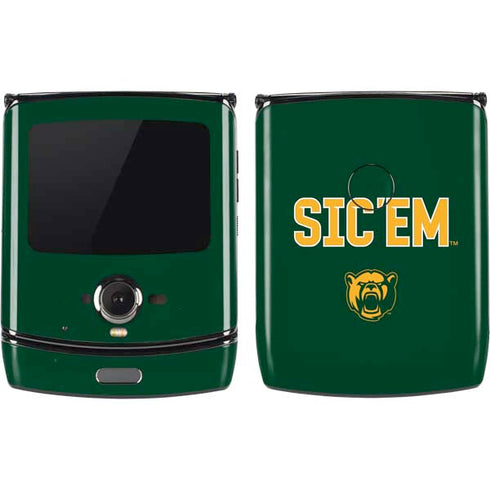 Baylor University Sic Em Green Motorola RAZR Skin