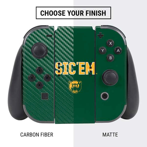 Baylor University Sic Em Green Nintendo Switch Bundle Skin