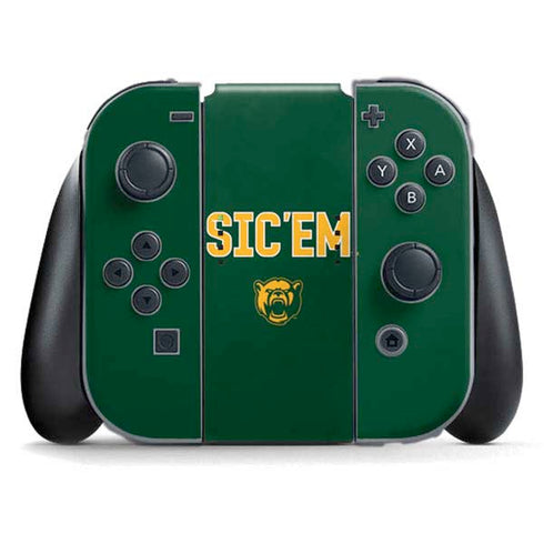 Baylor University Sic Em Green Nintendo Switch (2017-2021) Joy-Con Controller Skin