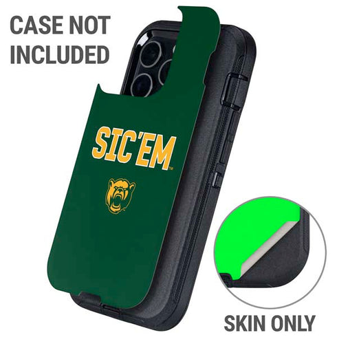 Baylor University Sic Em Green Otterbox Defender iPhone Skin