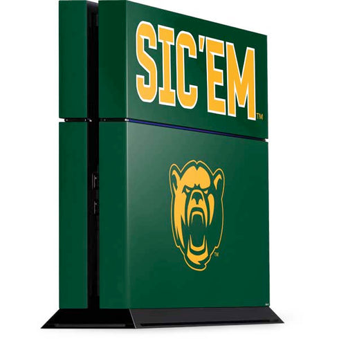 Baylor University Sic Em Green PS4 Console Skin
