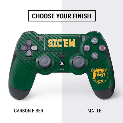 Baylor University Sic Em Green PS4 Controller Skin