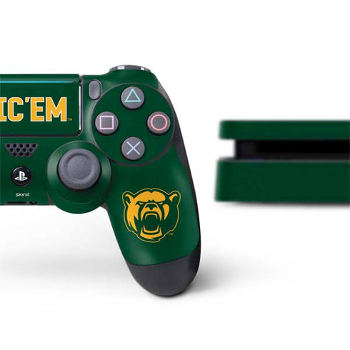 Baylor University Sic Em Green PS4 Slim Bundle Skin