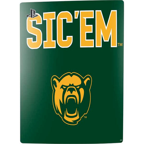 Baylor University Sic Em Green PS5 Digital Edition Console Skin