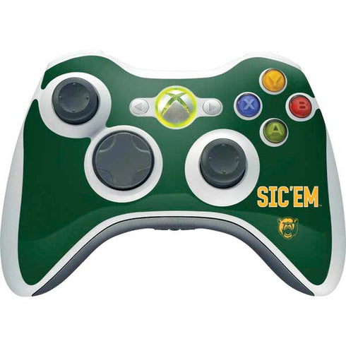 Baylor University Sic Em Green Xbox 360 Wireless Controller Skin