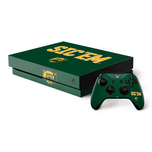 Baylor University Sic Em Green Xbox One X Bundle Skin