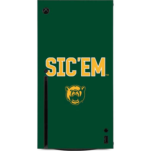 Baylor University Sic Em Green Xbox Series X Console Skin