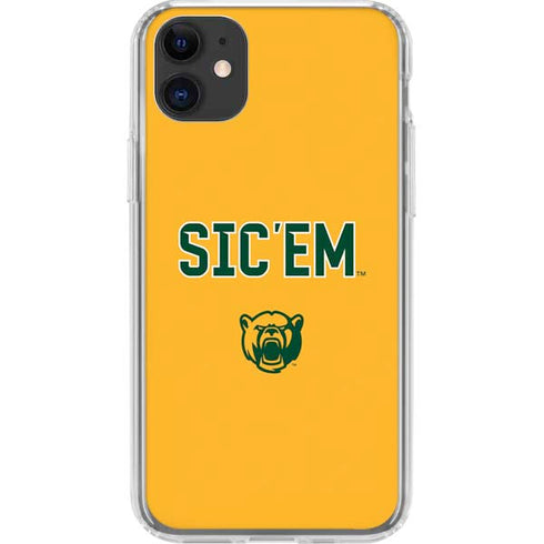 Baylor University Sic Em iPhone 11 Clear Case